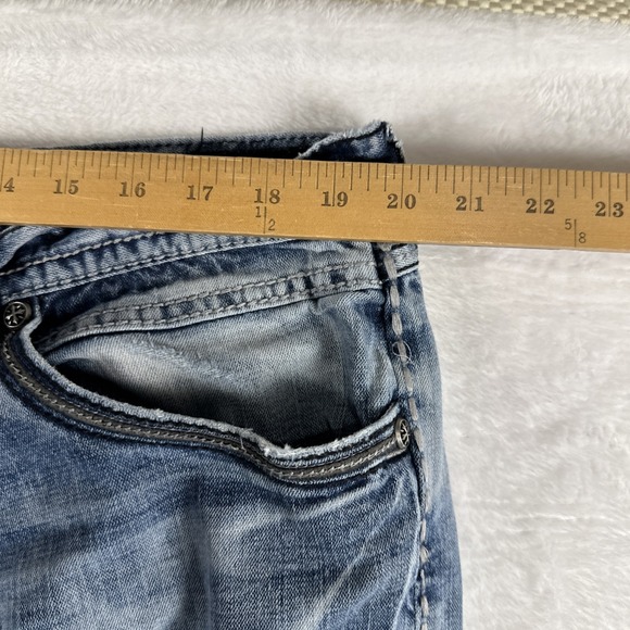 Affliction Grant RN# 127458 Size 40x33.5" Long Men's Jeans Heavy Distressed - Picture 5 of 14